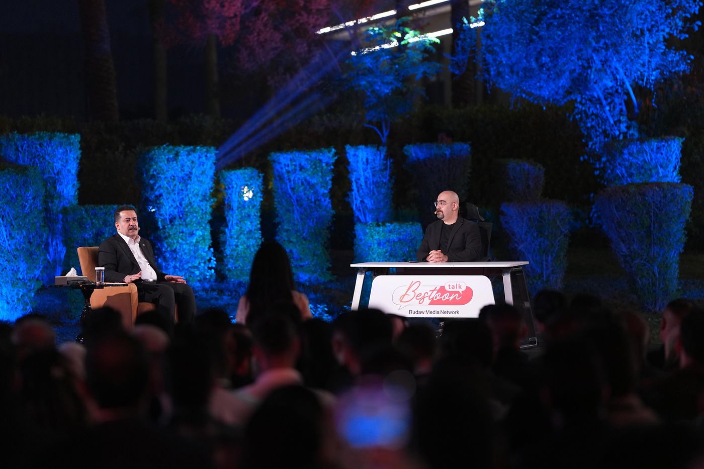 Open-air night talk event